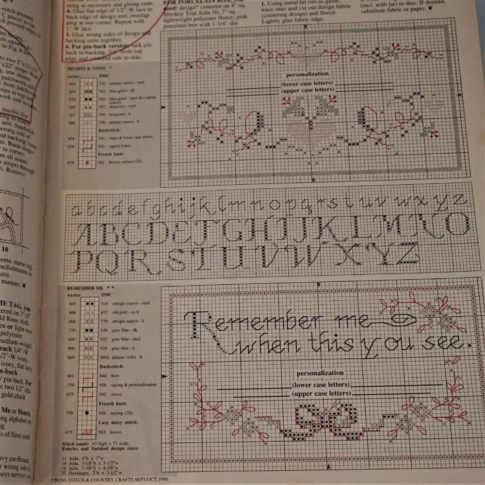Cross Stitch And Country Crafts 1990 Patterns